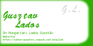 gusztav lados business card